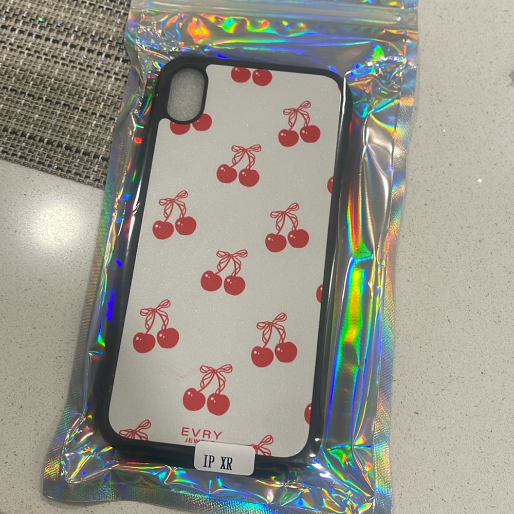 iPhone XR cherry bow phone case